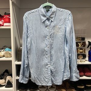 Linen Ralph Lauren button down